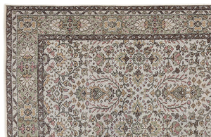 Naturel Over Dyed Vintage Rug 5'4'' x 9'6'' ft 163 x 290 cm
