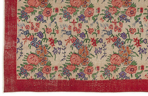 Retro Over Dyed Vintage Rug 5'3'' x 9'6'' ft 160 x 290 cm