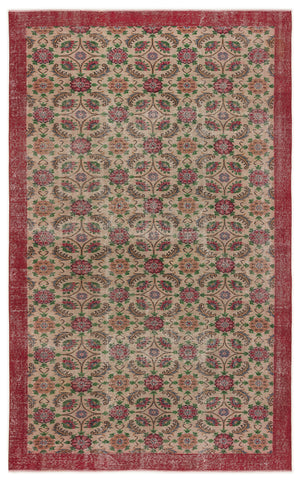 Naturel Over Dyed Vintage Rug 5'11'' x 9'8'' ft 181 x 294 cm