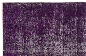 Purple Over Dyed Vintage Rug 5'3'' x 8'4'' ft 160 x 255 cm