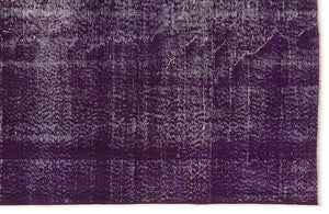 Purple Over Dyed Vintage Rug 5'3'' x 8'4'' ft 160 x 255 cm
