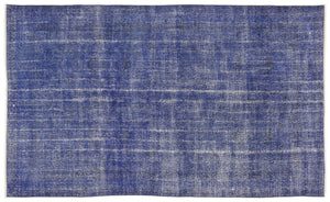 Blue Over Dyed Vintage Rug 6'1'' x 10'0'' ft 186 x 306 cm