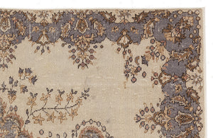 Naturel Over Dyed Vintage Rug 5'10'' x 8'8'' ft 177 x 263 cm