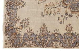 Naturel Over Dyed Vintage Rug 5'10'' x 8'8'' ft 177 x 263 cm