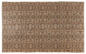 Beige Over Dyed Vintage Rug 6'0'' x 8'8'' ft 184 x 263 cm