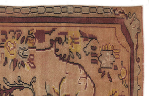 Naturel Over Dyed Vintage Rug 5'9'' x 9'2'' ft 174 x 280 cm