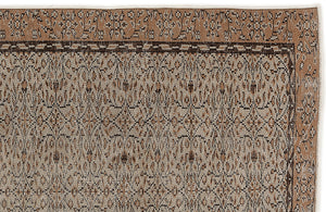 Naturel Over Dyed Vintage Rug 5'5'' x 9'1'' ft 165 x 278 cm