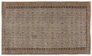 Naturel Over Dyed Vintage Rug 5'5'' x 9'1'' ft 165 x 278 cm