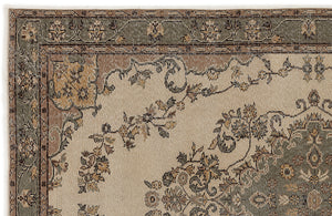 Naturel Over Dyed Vintage Rug 5'8'' x 8'11'' ft 172 x 273 cm