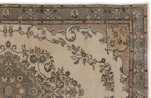 Naturel Over Dyed Vintage Rug 5'8'' x 8'11'' ft 172 x 273 cm