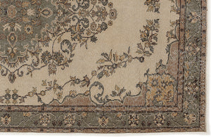 Naturel Over Dyed Vintage Rug 5'8'' x 8'11'' ft 172 x 273 cm