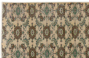 Retro Over Dyed Vintage Rug 5'6'' x 8'2'' ft 167 x 248 cm