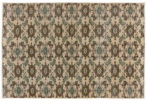 Retro Over Dyed Vintage Rug 5'6'' x 8'2'' ft 167 x 248 cm