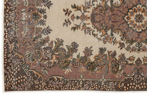 Naturel Over Dyed Vintage Rug 4'9'' x 9'2'' ft 145 x 279 cm