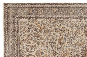 Naturel Over Dyed Vintage Rug 5'10'' x 9'10'' ft 178 x 300 cm