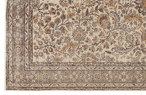 Naturel Over Dyed Vintage Rug 5'10'' x 9'10'' ft 178 x 300 cm
