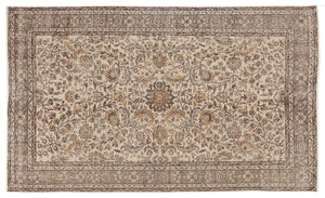 Naturel Over Dyed Vintage Rug 5'10'' x 9'10'' ft 178 x 300 cm