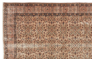 Naturel Over Dyed Vintage Rug 4'8'' x 8'2'' ft 142 x 250 cm