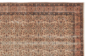 Naturel Over Dyed Vintage Rug 4'8'' x 8'2'' ft 142 x 250 cm