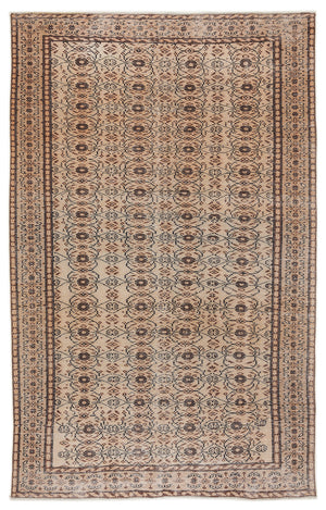 Naturel Over Dyed Vintage Rug 5'7'' x 8'12'' ft 171 x 274 cm