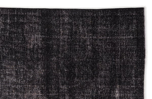 Black Over Dyed Vintage XLarge Rug 9'1'' x 11'4'' ft 276 x 345 cm