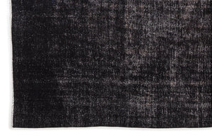 Black Over Dyed Vintage XLarge Rug 9'1'' x 11'4'' ft 276 x 345 cm