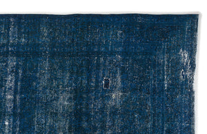 Turquoise Over Dyed Vintage XLarge Rug 9'3'' x 13'1'' ft 282 x 400 cm