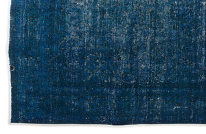Turquoise Over Dyed Vintage XLarge Rug 9'3'' x 13'1'' ft 282 x 400 cm