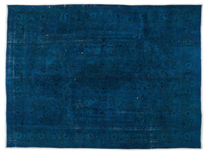 Turquoise Over Dyed Vintage XLarge Rug 9'3'' x 12'6'' ft 282 x 381 cm