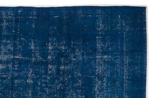 Turquoise Over Dyed Vintage XLarge Rug 9'5'' x 12'2'' ft 287 x 370 cm