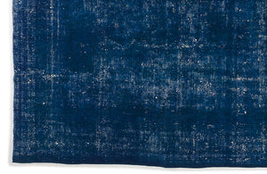 Turquoise Over Dyed Vintage XLarge Rug 9'5'' x 12'2'' ft 287 x 370 cm