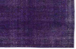 Purple Over Dyed Vintage Rug 6'4'' x 9'3'' ft 194 x 283 cm