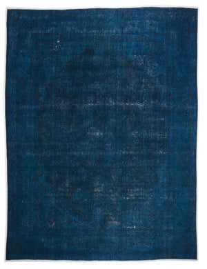Turquoise Over Dyed Vintage XLarge Rug 9'7'' x 12'9'' ft 293 x 388 cm