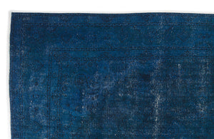 Turquoise Over Dyed Vintage XLarge Rug 9'7'' x 12'9'' ft 293 x 388 cm