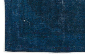 Turquoise Over Dyed Vintage XLarge Rug 9'7'' x 12'9'' ft 293 x 388 cm