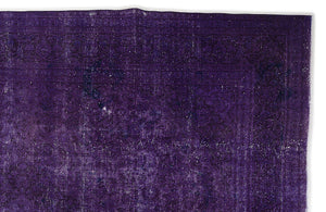 Purple Over Dyed Vintage XLarge Rug 9'8'' x 12'10'' ft 294 x 390 cm