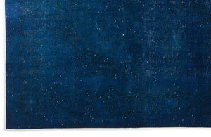 Blue Over Dyed Vintage XLarge Rug 9'6'' x 13'7'' ft 290 x 414 cm
