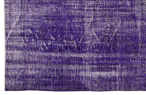 Purple Over Dyed Vintage Rug 5'11'' x 9'9'' ft 180 x 298 cm