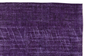 Purple Over Dyed Vintage Rug 6'4'' x 10'2'' ft 193 x 310 cm