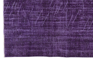 Purple Over Dyed Vintage Rug 6'4'' x 10'2'' ft 193 x 310 cm