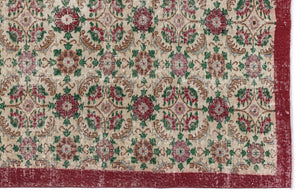 Retro Over Dyed Vintage Rug 5'5'' x 8'10'' ft 164 x 270 cm