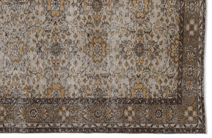 Naturel Over Dyed Vintage Rug 5'9'' x 9'1'' ft 175 x 278 cm