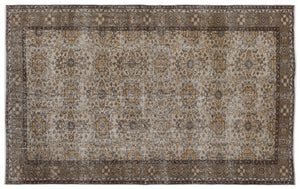 Naturel Over Dyed Vintage Rug 5'9'' x 9'1'' ft 175 x 278 cm