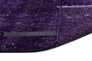 Purple Over Dyed Vintage Rug 6'9'' x 9'11'' ft 206 x 303 cm