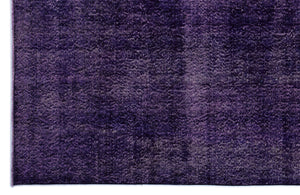 Purple Over Dyed Vintage Rug 6'9'' x 9'11'' ft 206 x 303 cm