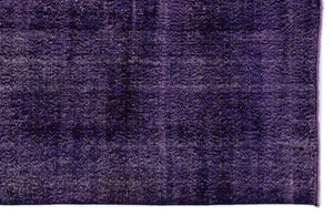 Purple Over Dyed Vintage Rug 6'9'' x 9'11'' ft 206 x 303 cm