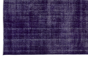 Purple Over Dyed Vintage Rug 6'7'' x 9'3'' ft 200 x 283 cm