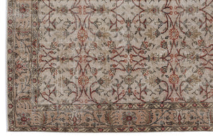 Naturel Over Dyed Vintage Rug 5'5'' x 9'5'' ft 165 x 286 cm