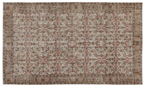 Naturel Over Dyed Vintage Rug 5'5'' x 9'5'' ft 165 x 286 cm