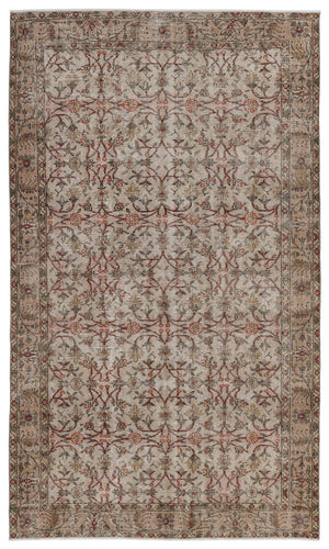 Naturel Over Dyed Vintage Rug 5'5'' x 9'5'' ft 165 x 286 cm